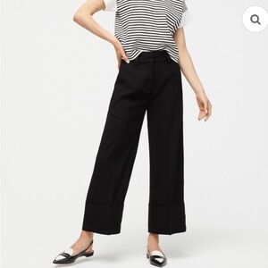 J Crew cropped trouser size 12, black, NWT